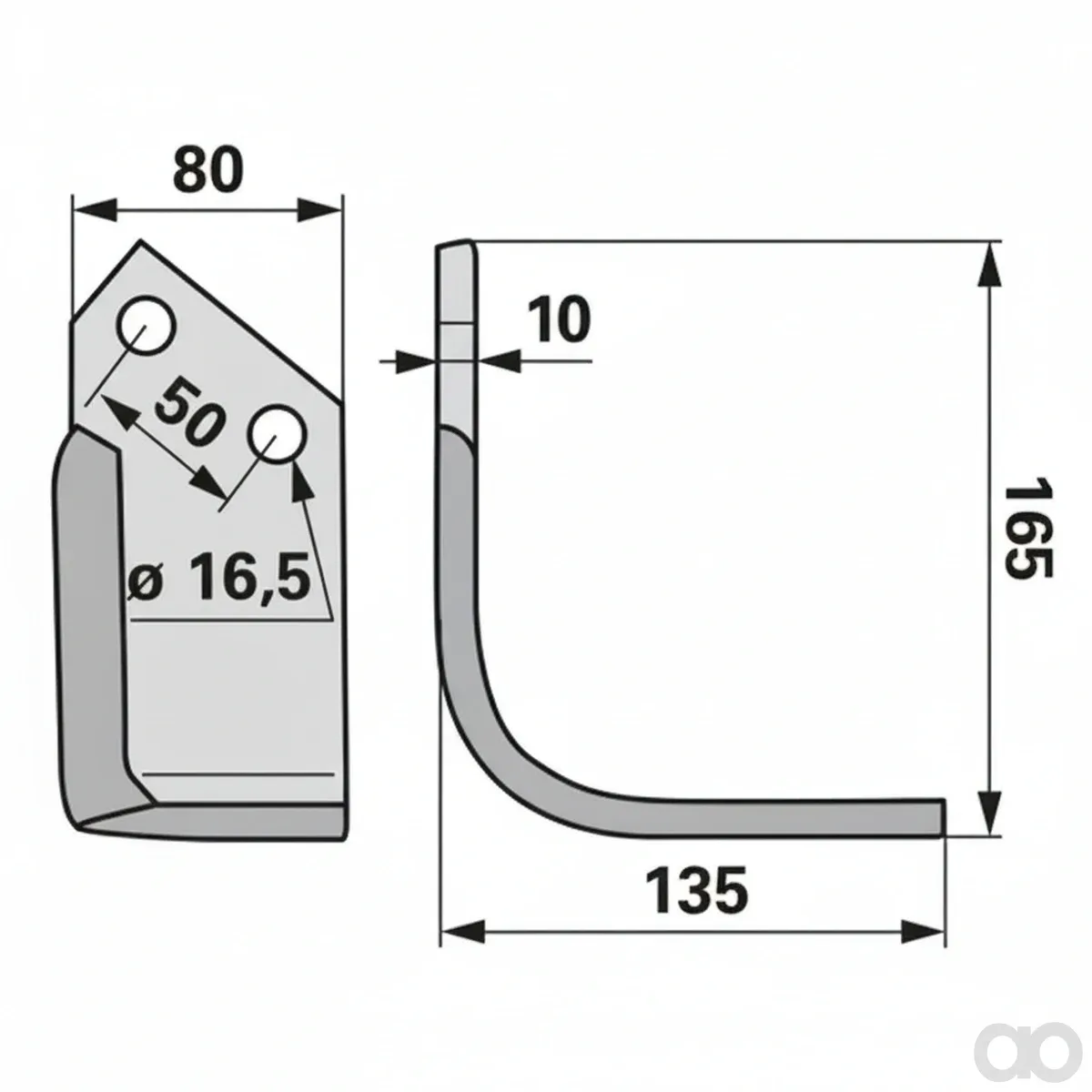 Prillinger-00271192 - Milling cutter right Instead of Von (00271192)