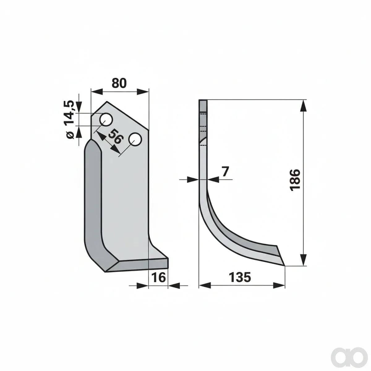 Prillinger-00271214 - Curved cutter right Instead of Vo (00271214)