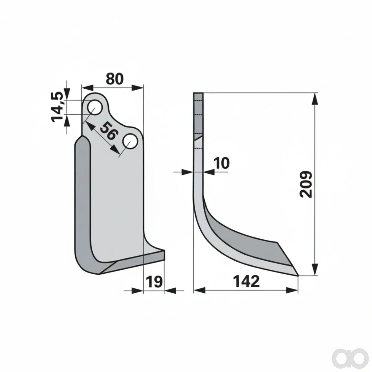 Prillinger-00271218 - Curved cutter right Instead of Vo (00271218)