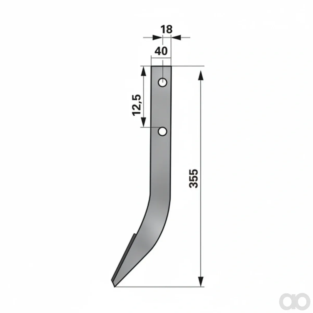 Prillinger-00271510 - Milling hook L = 355 (00271510)
