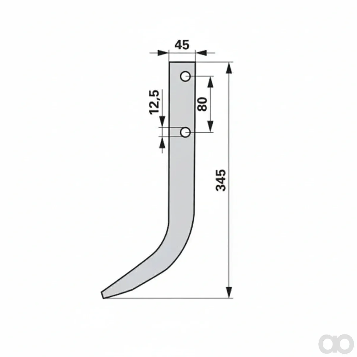 Prillinger-00271513 - Milling hook L = 345 (00271513)