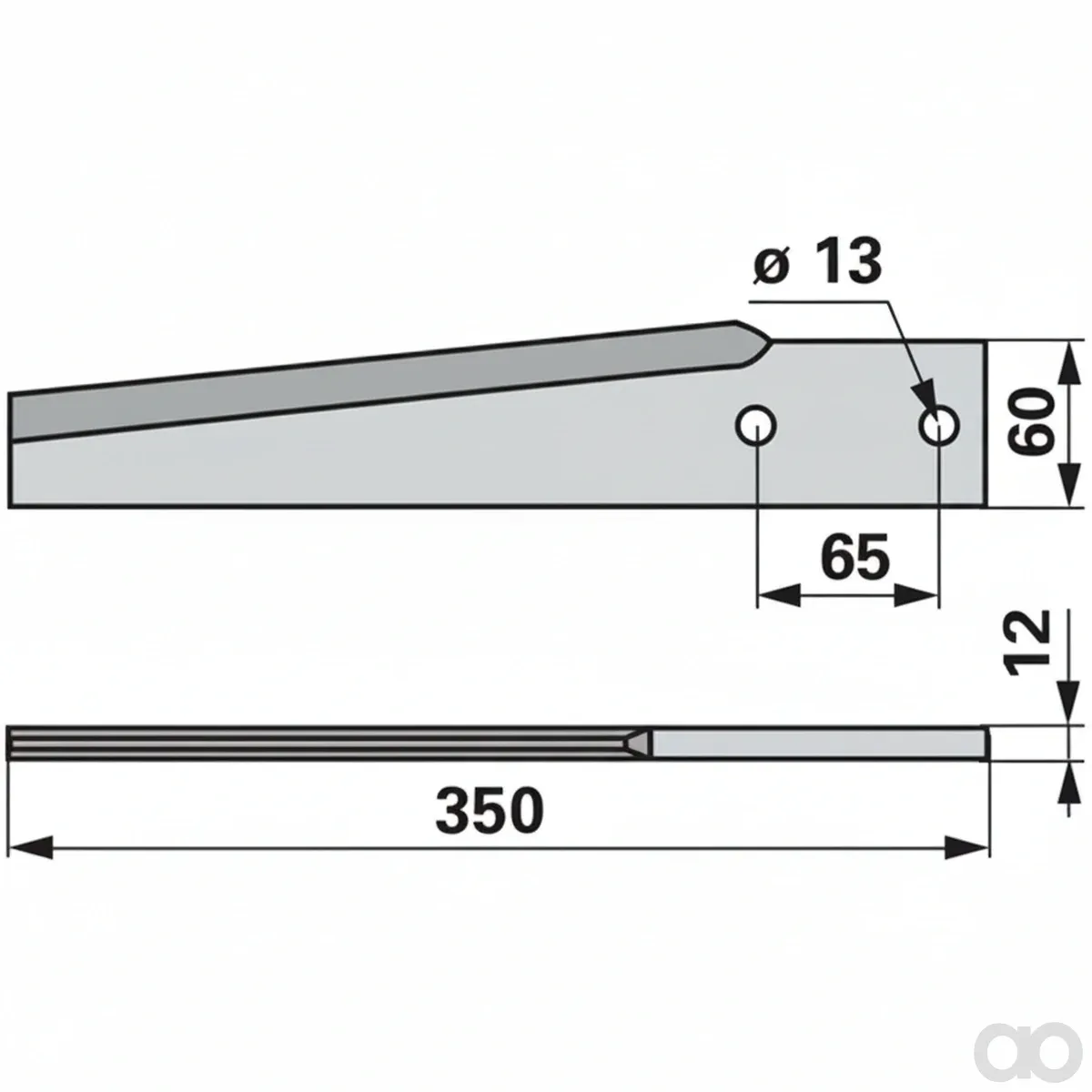 Prillinger-00280128 - Rotary harrow tine right Instead (00280128)