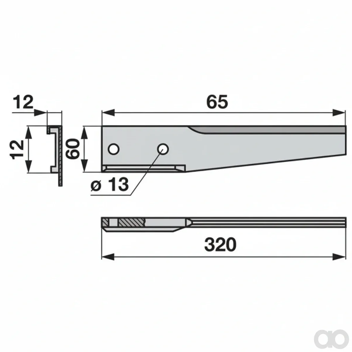 Prillinger-00280371 - Circular harrow tine left attachment (00280371)