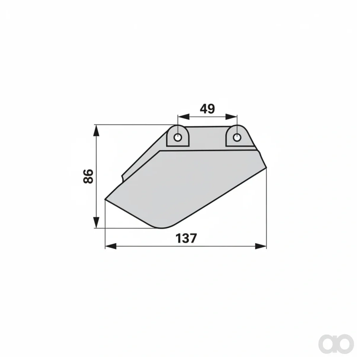 Prillinger-00310187 - Seed coulter wedge Instead Von Monos (00310187)