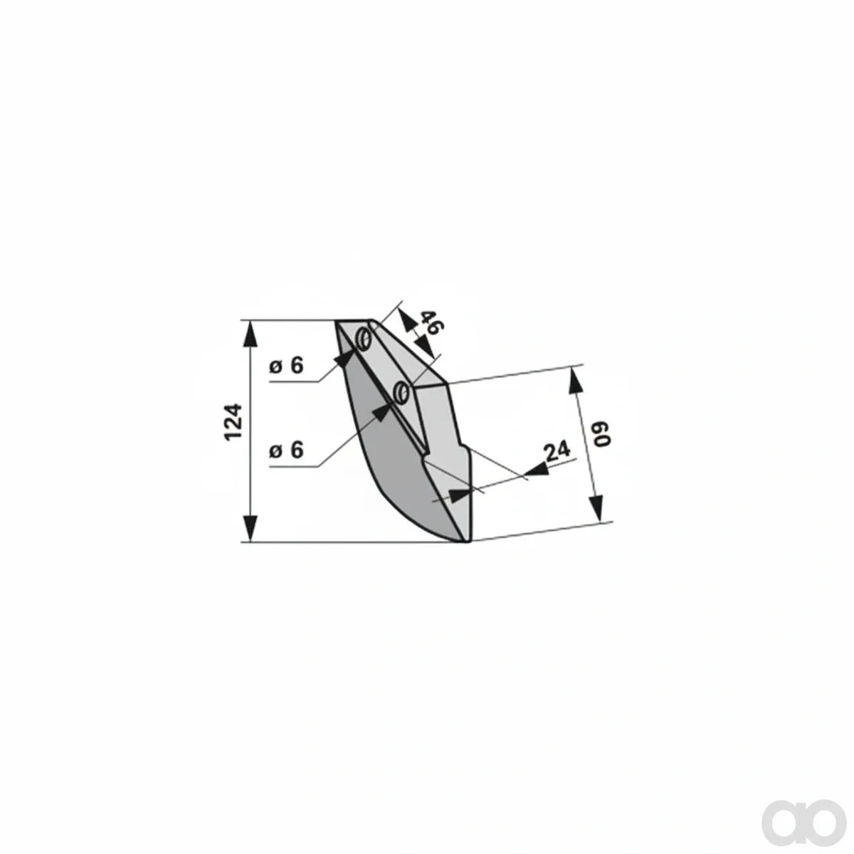 Prillinger-00310753 - Drill coulter replacement for Pöttinger (00310753)