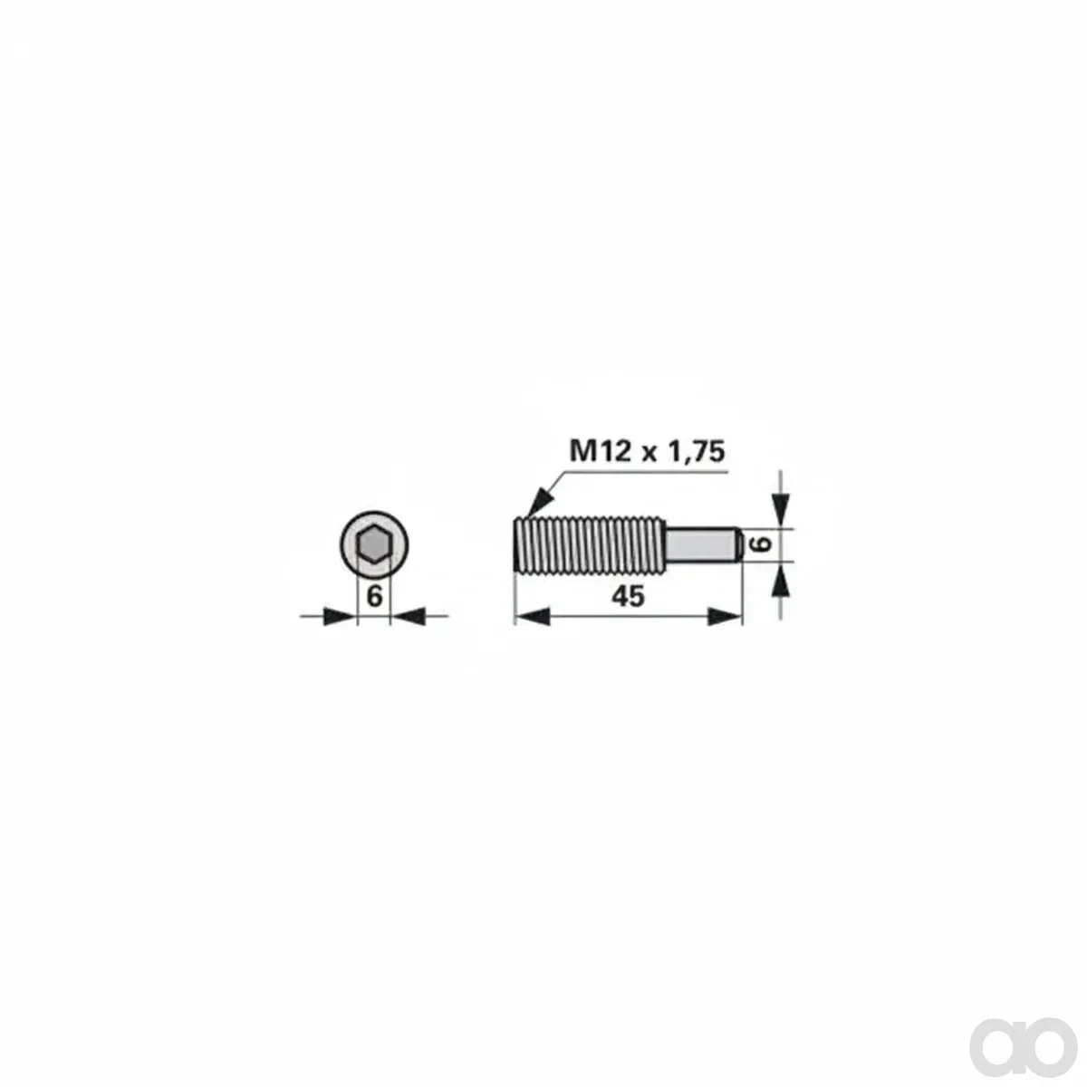 Prillinger-00310762 - Bearing pin replacement for Pöttinger (00310762)