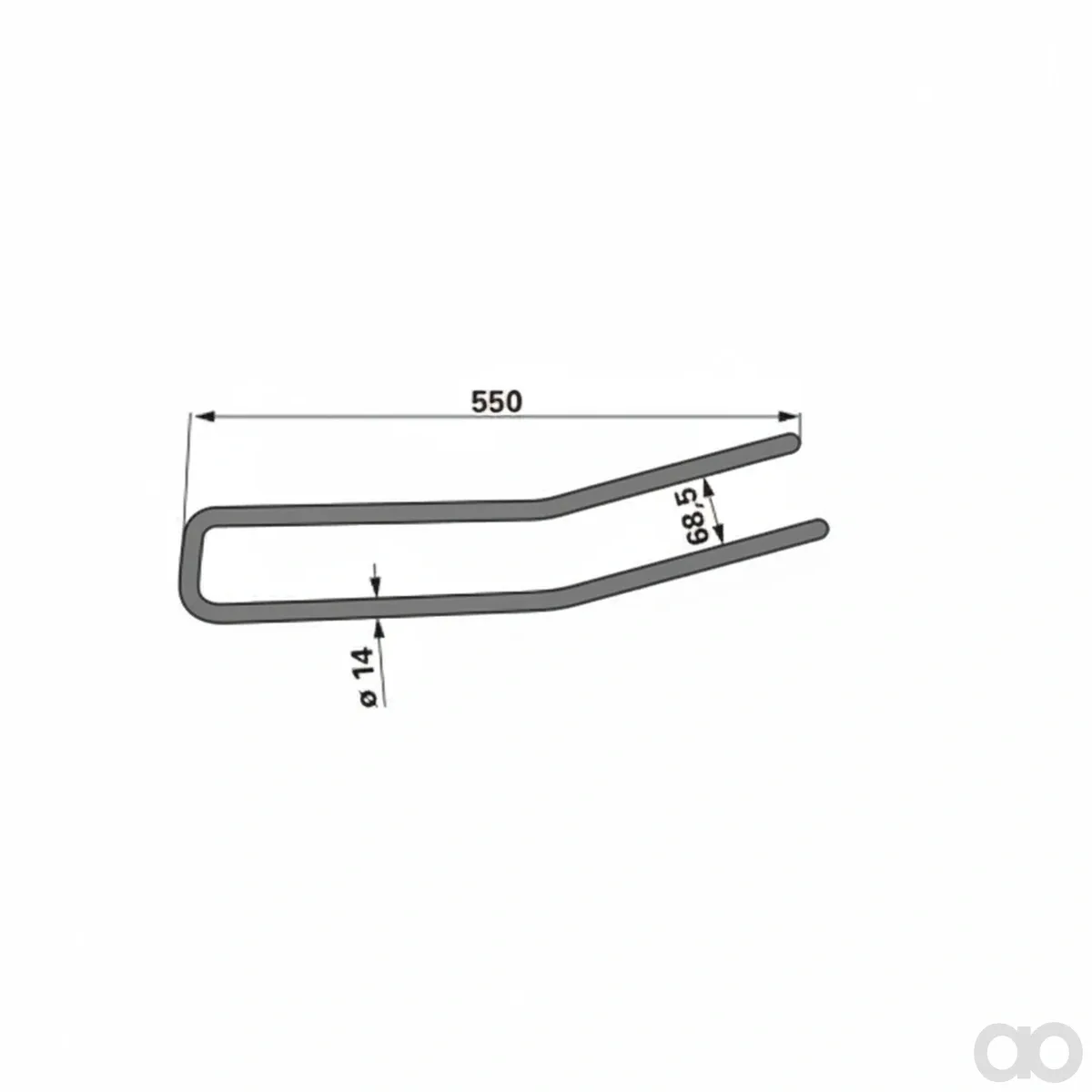 Prillinger-00310822 - Seeder tine replacement for (00310822)