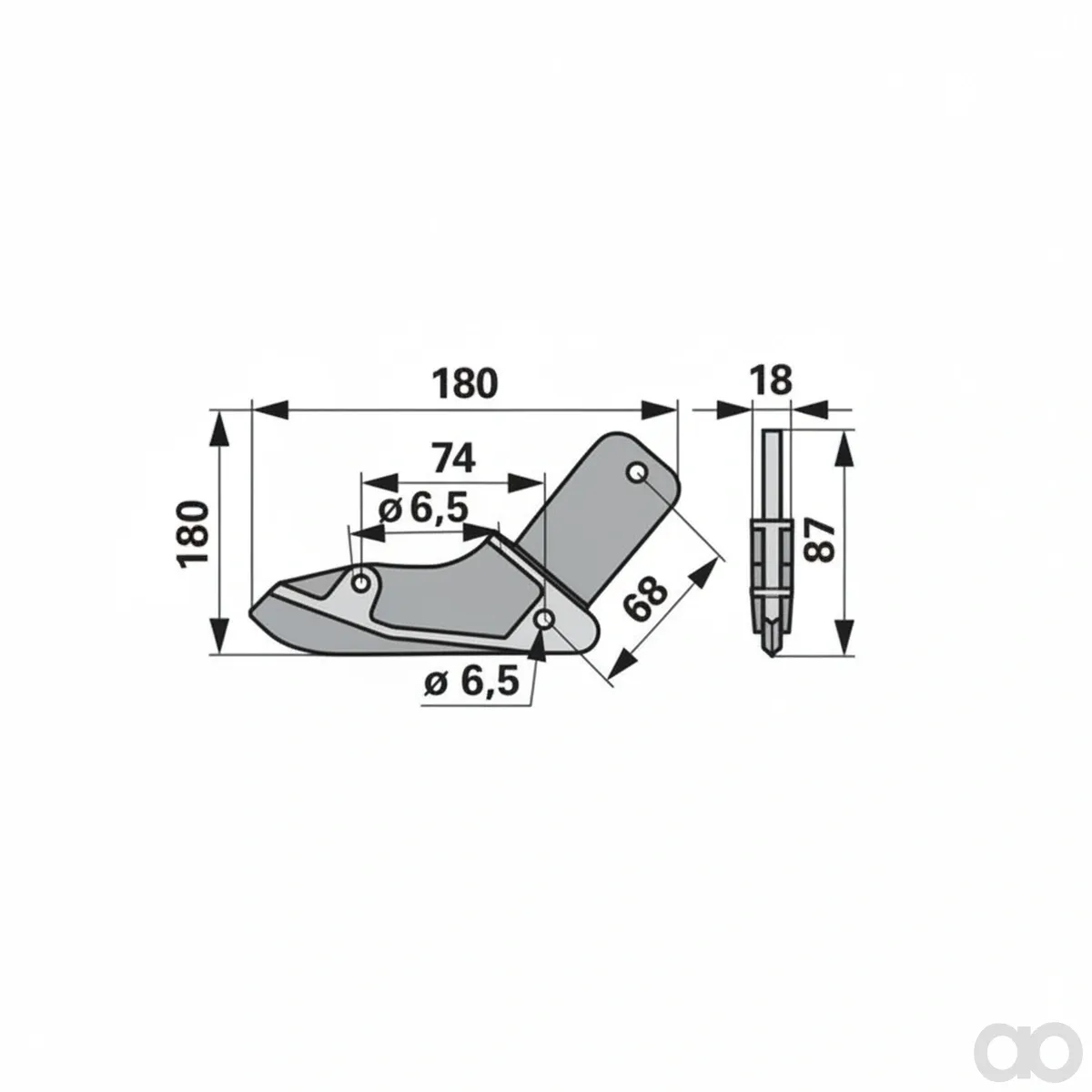 Prillinger-00310873 - Seeder wedge replacement for Kuhn N150 (00310873)