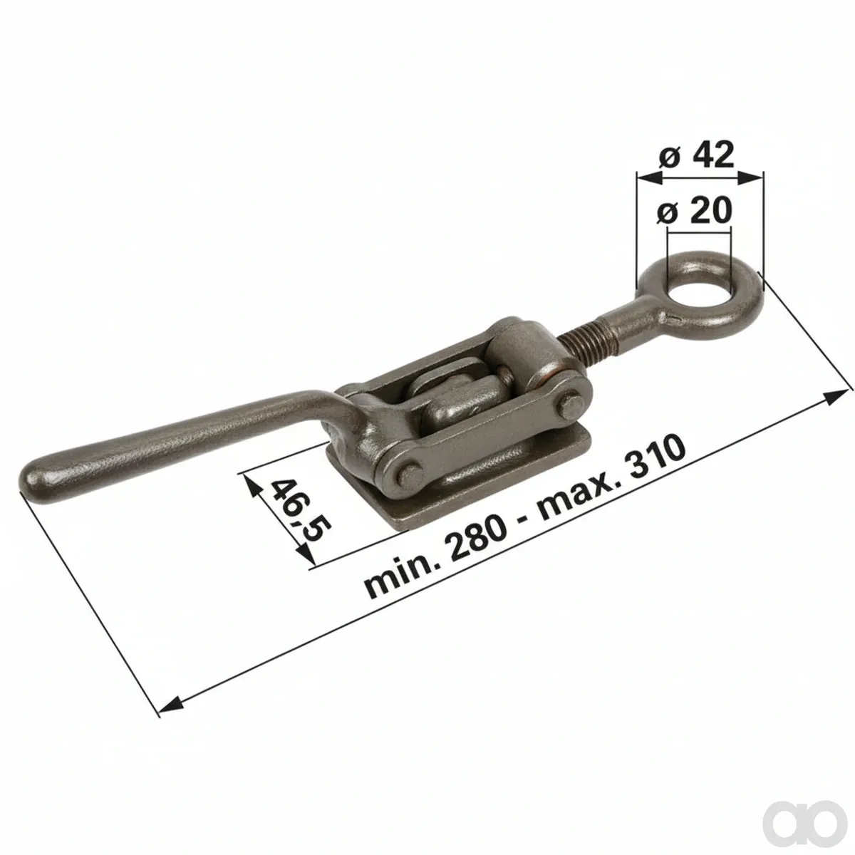 Prillinger-00350022 - Box latch blank with ring (00350022)