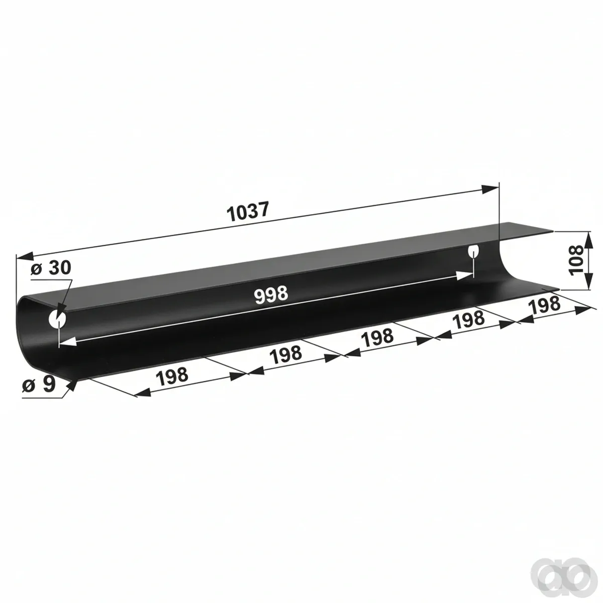 Prillinger-00364367 - Center End Plate 1037 Mm Instead (00364367)
