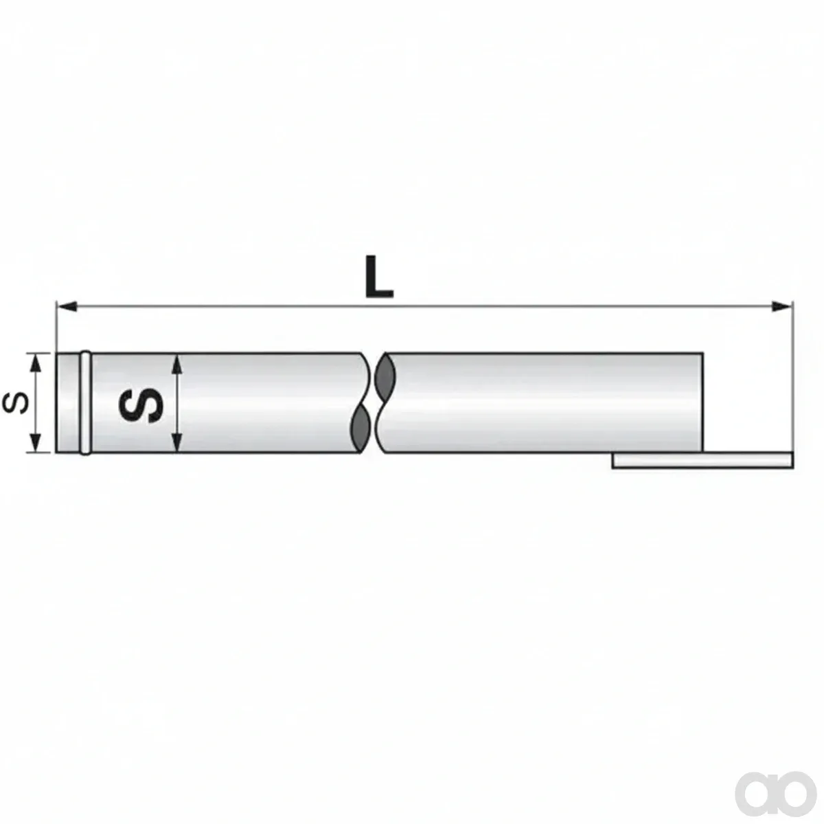 Prillinger-00380364 - Suction Pipe Straight With Hose Connector (00380364)