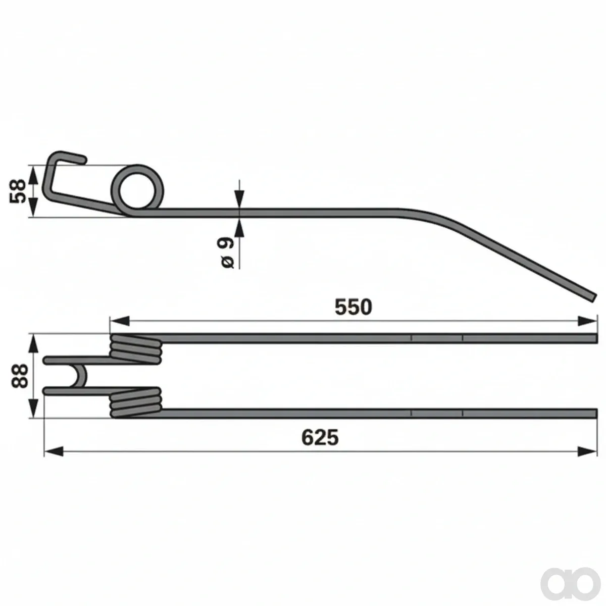 Prillinger-0040124325 - Tine instead of Deutz Fahr (0040124325)