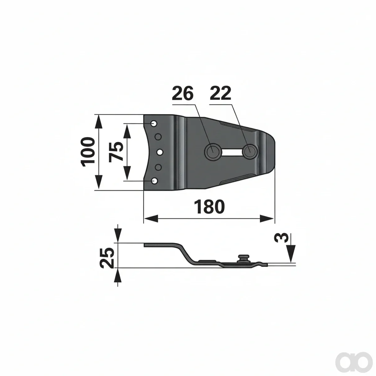 Prillinger-00411804 - Blade holder For Reform 2256119 (00411804)