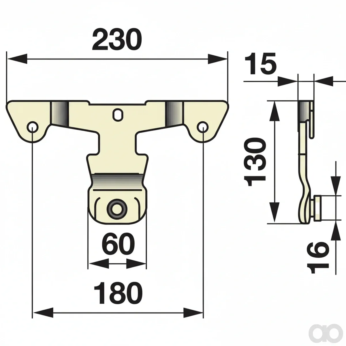 Prillinger-00411907 - Blade holder For drive mower (00411907)