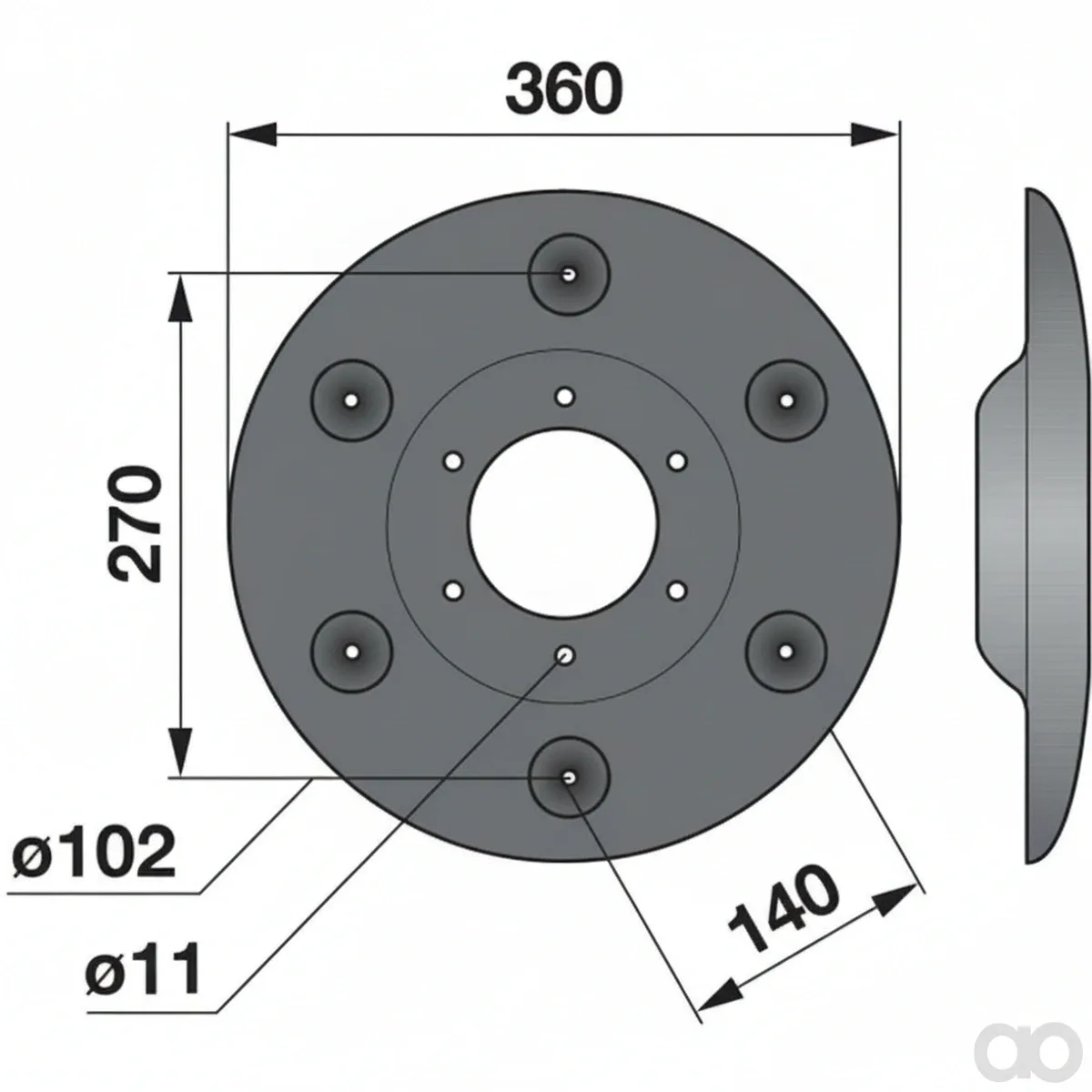 Prillinger-00412167 - Support disc Instead Of Deutz (00412167)