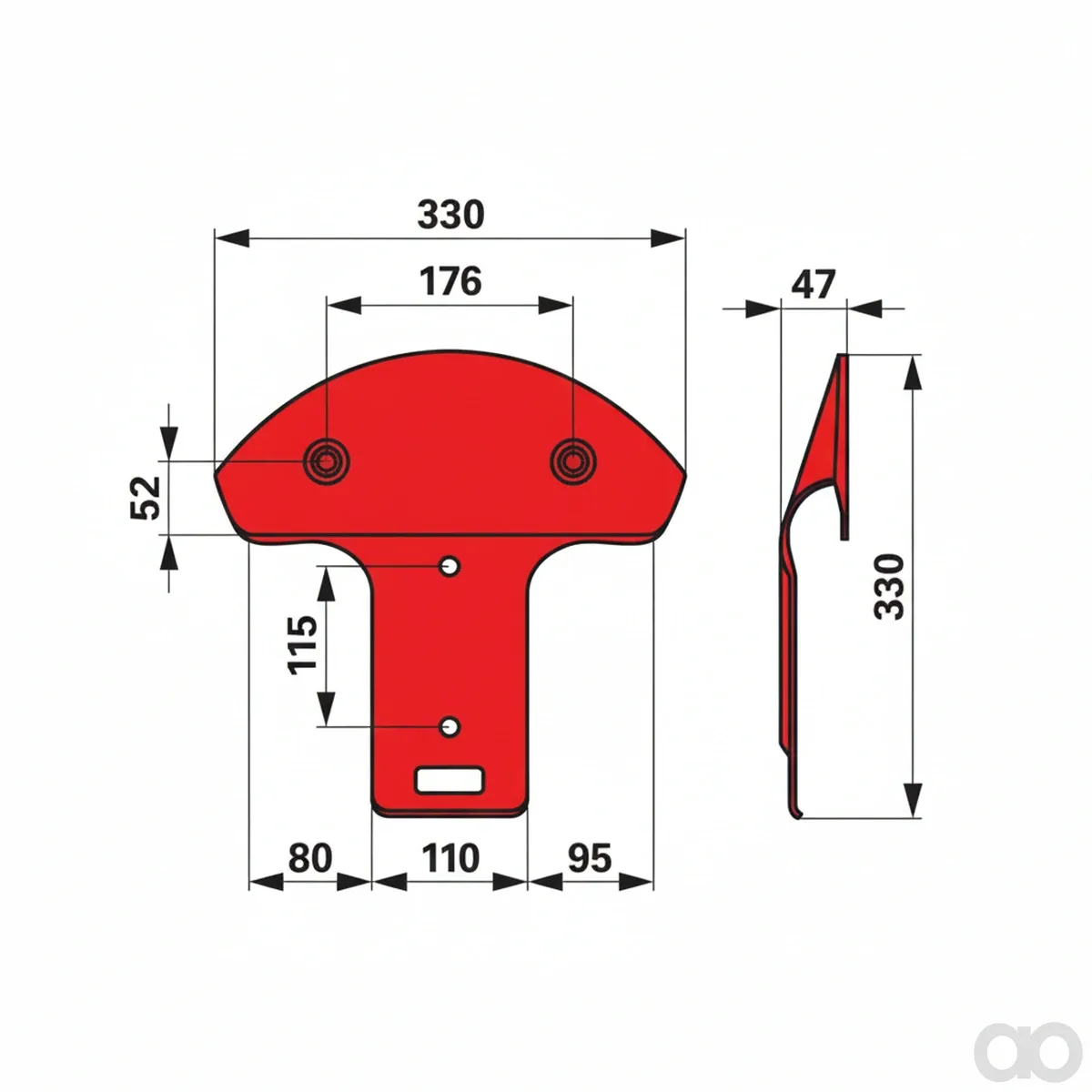 Prillinger-00412401 - Slide shoe Instead Of Kuhn 56 (00412401)