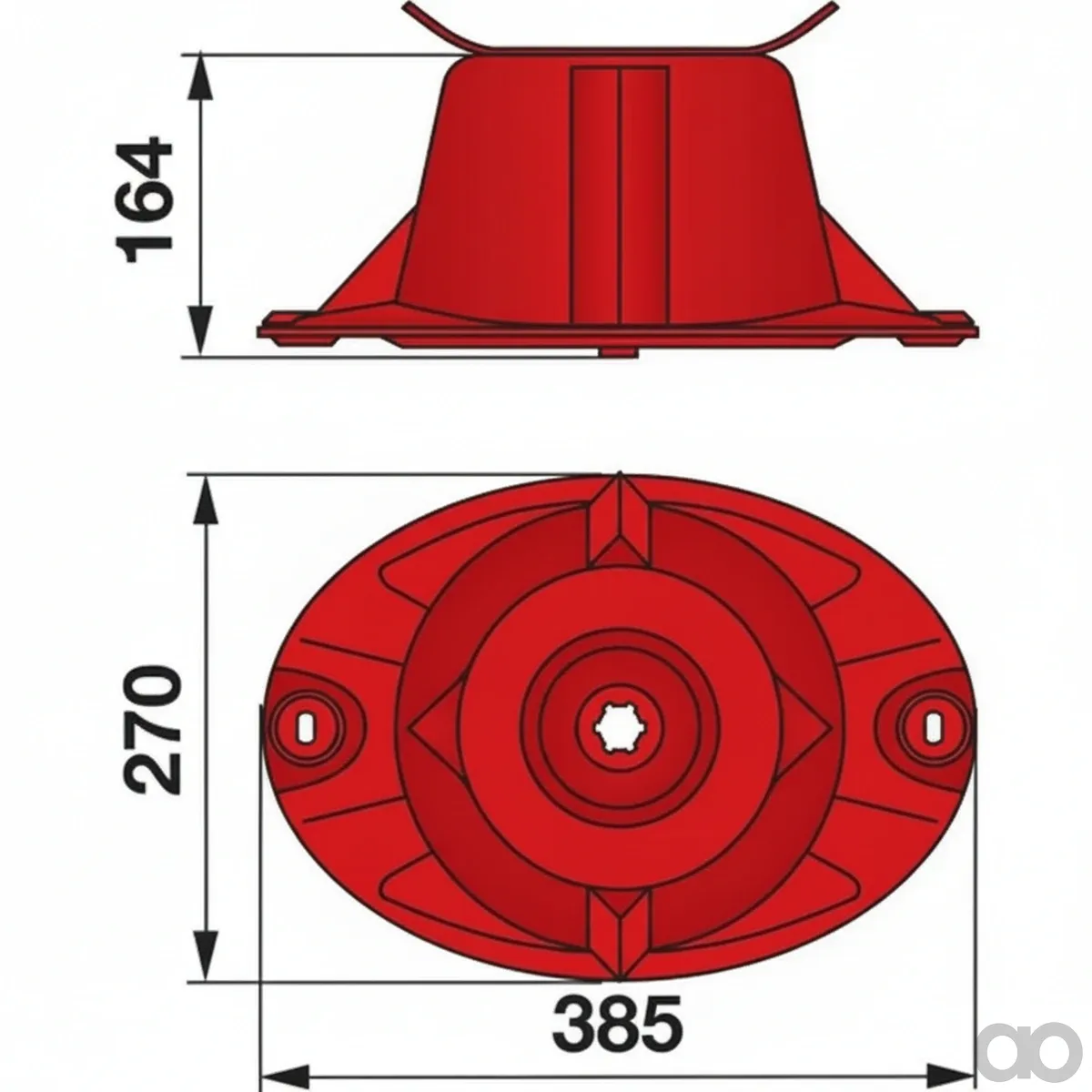 Prillinger-00412422 - Mowing Drum Replacement For Kuhn 5 (00412422)