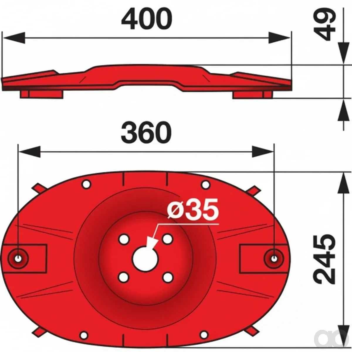 Prillinger-00412750 - Mowing Disc (00412750)