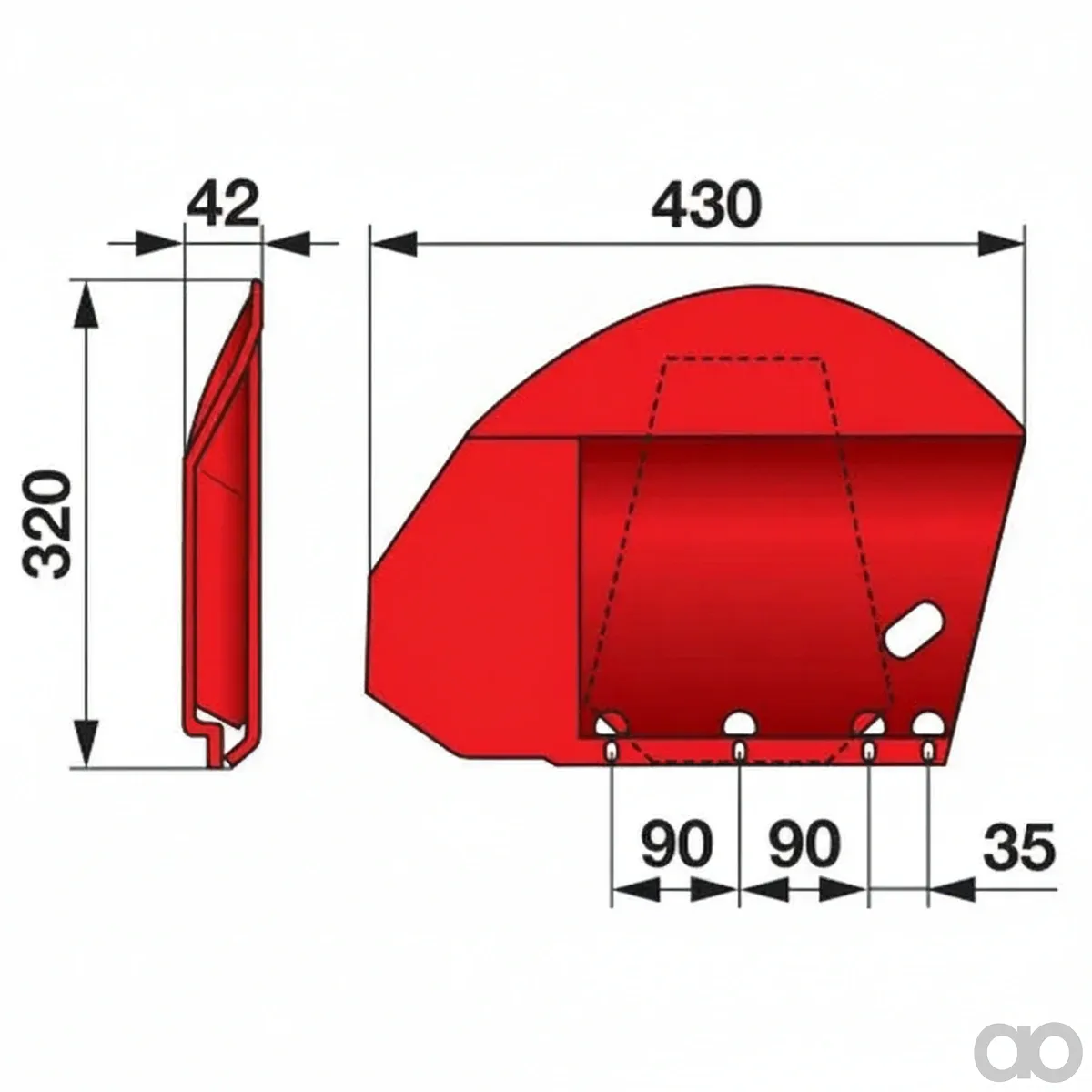Prillinger-00413759 - Slide shoe left Instead Of S (00413759)