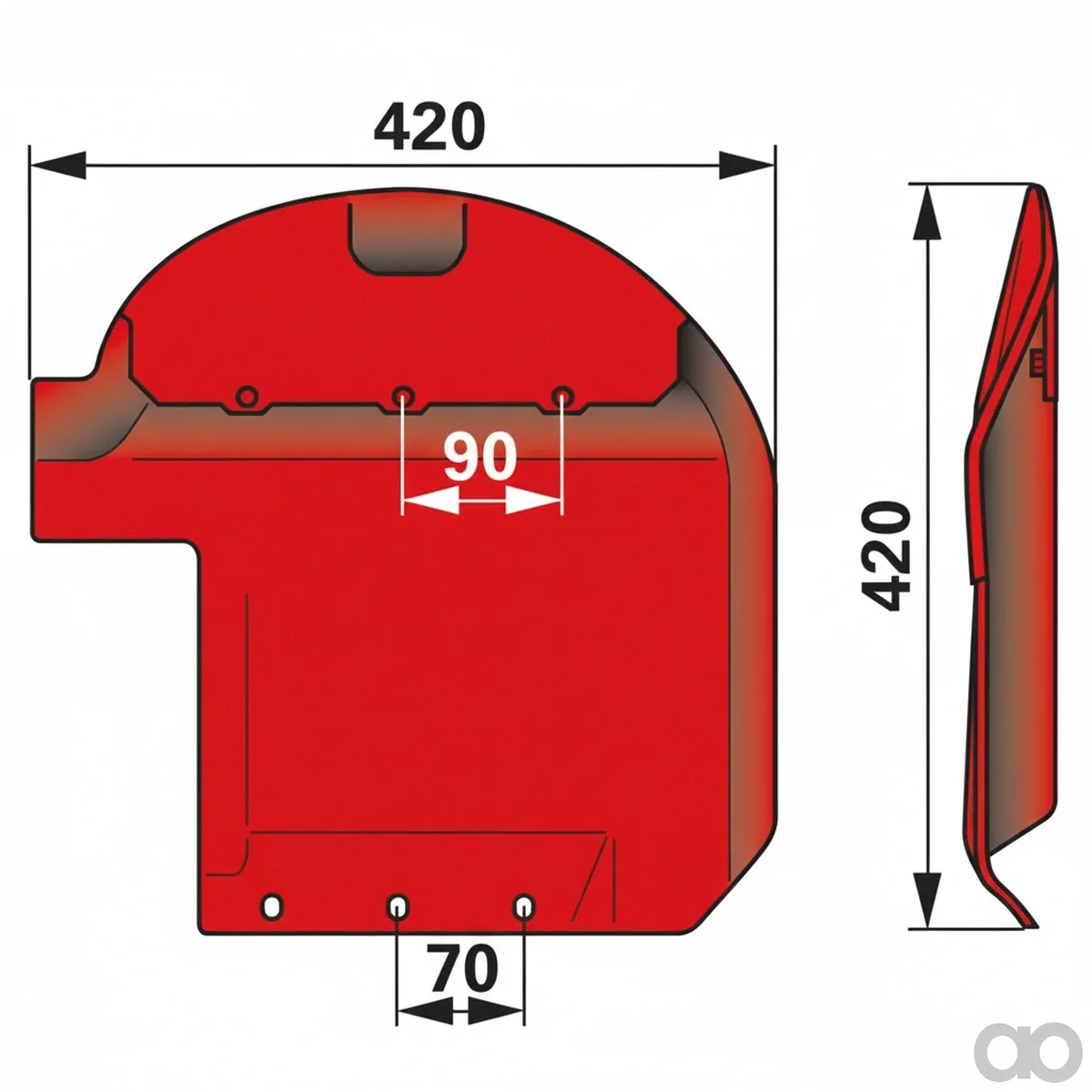 Prillinger-00413824 - Slide shoe right Instead Of (00413824)