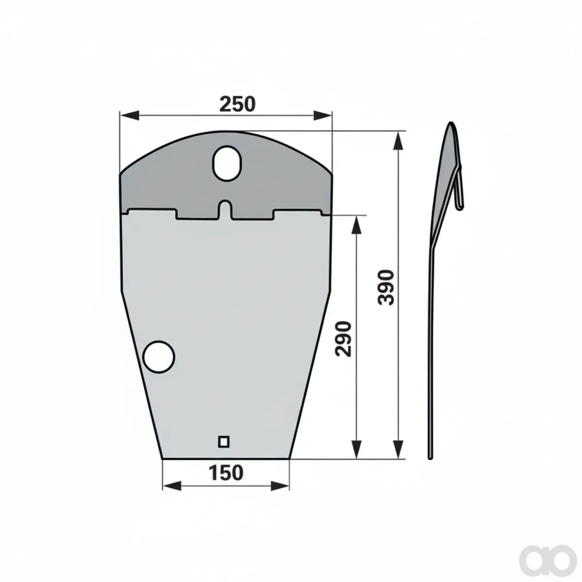 Prillinger-00413950 - Slide shoe Instead Of Vicon-P (00413950)