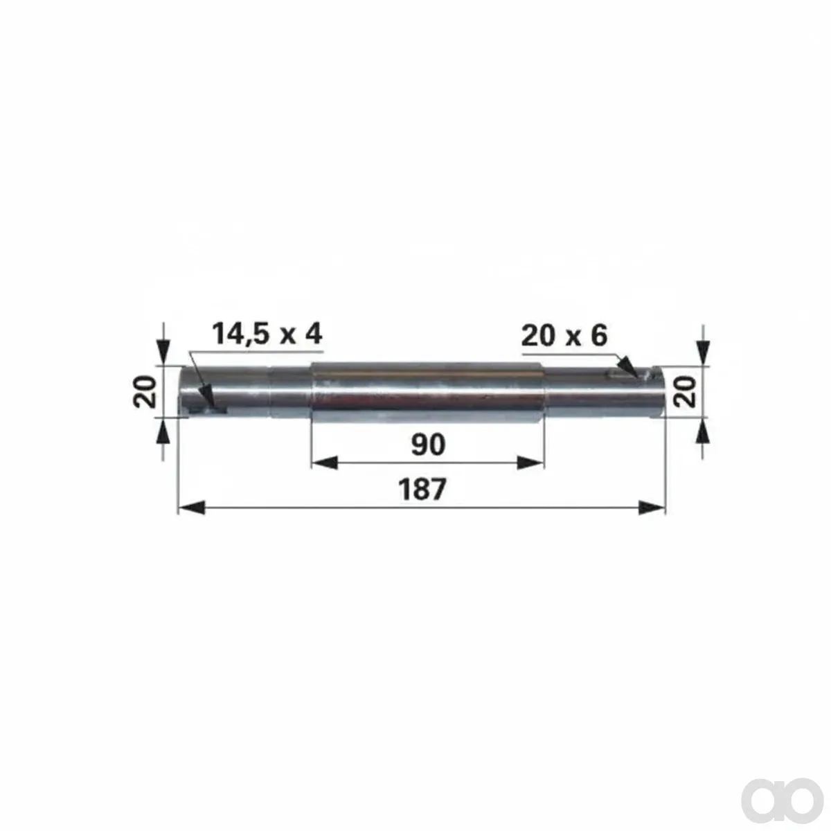 Prillinger-00434250 - Blade shaft instead of Ggp 2 (00434250)
