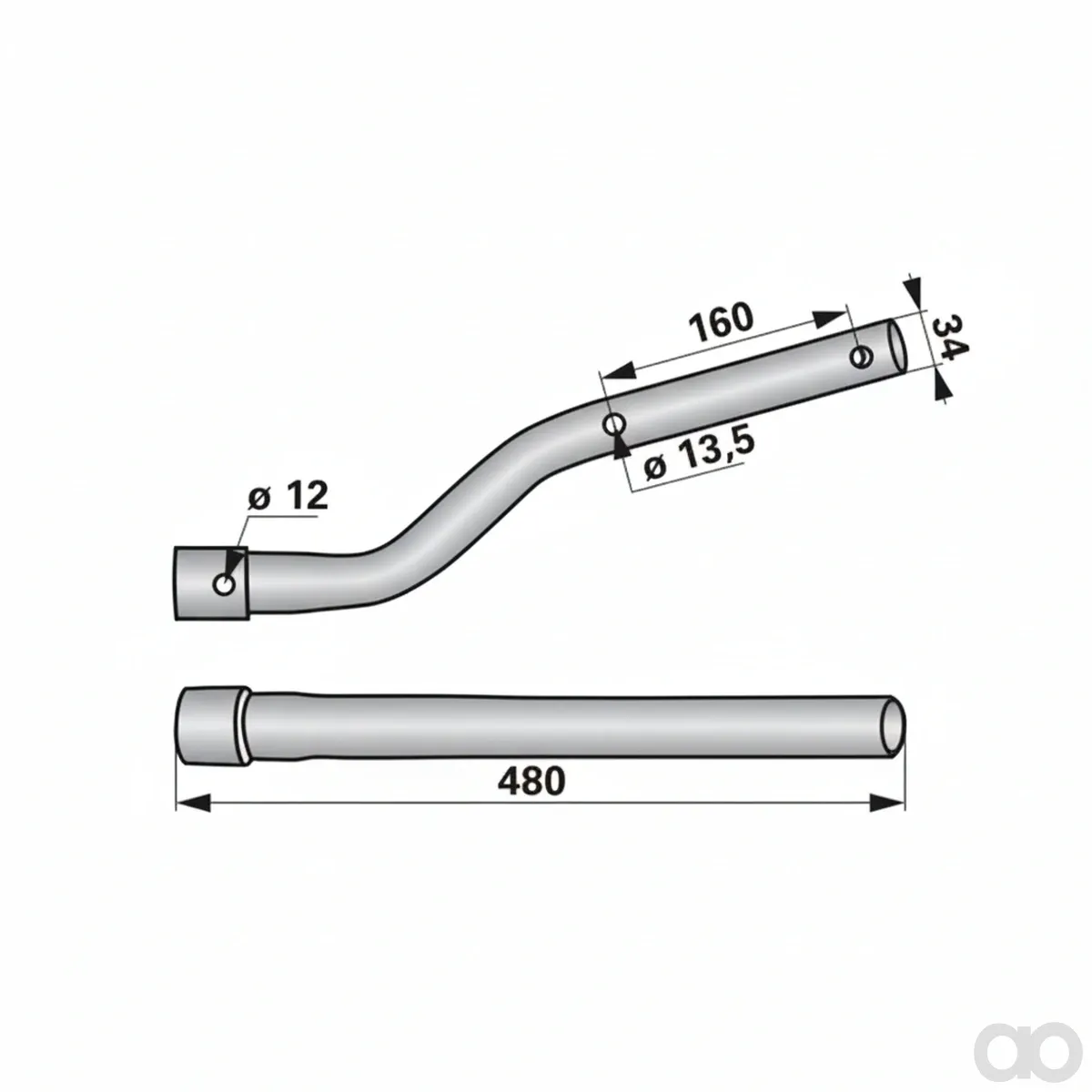 Prillinger-00453537 - Tine arm Instead of Kuhn 57 (00453537)