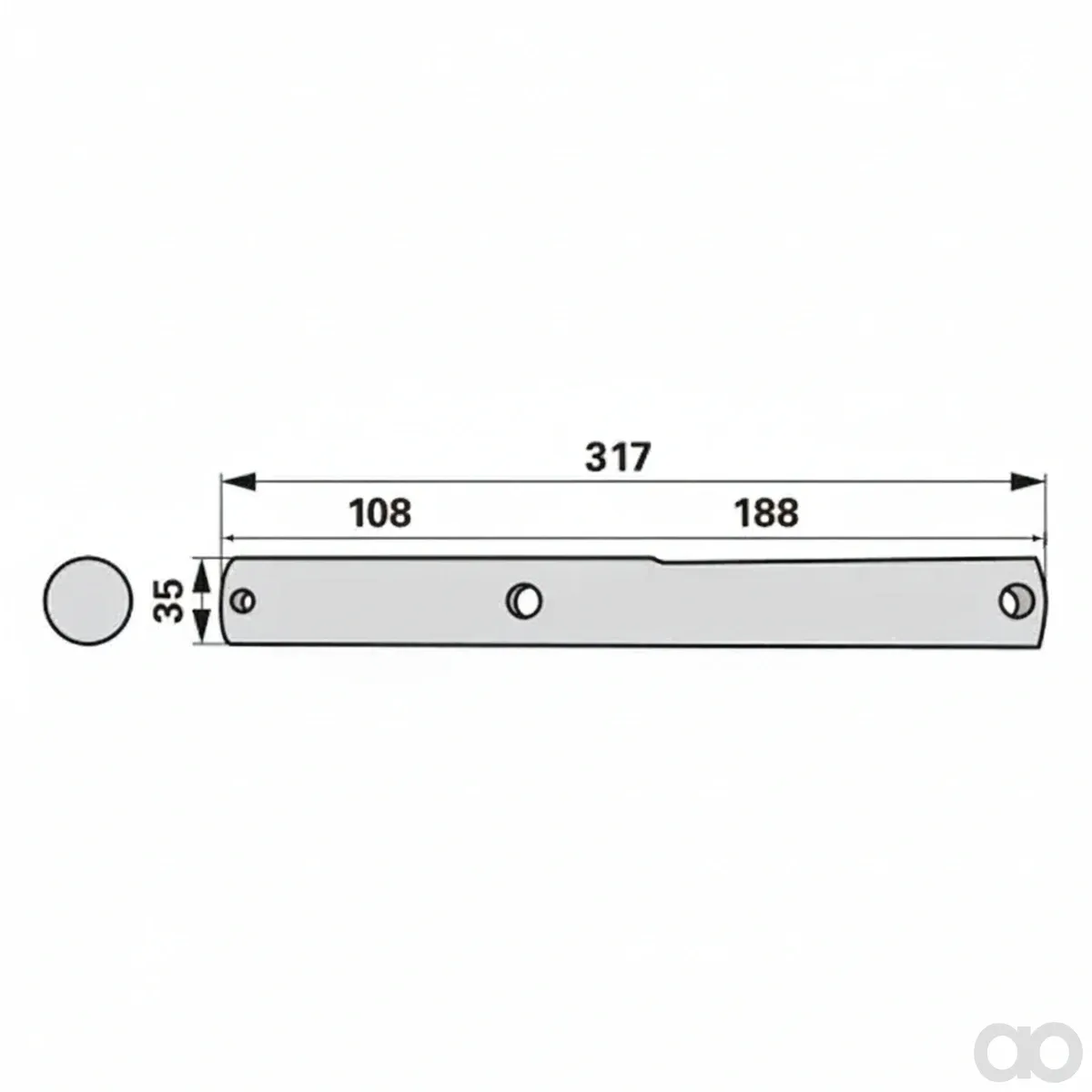 Prillinger-00453547 - Rotor shaft Instead of Kuhn (00453547)