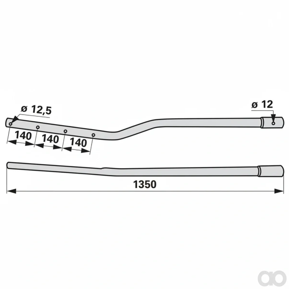 Prillinger-00453570 - Tine arm Instead of Kuhn 57 (00453570)