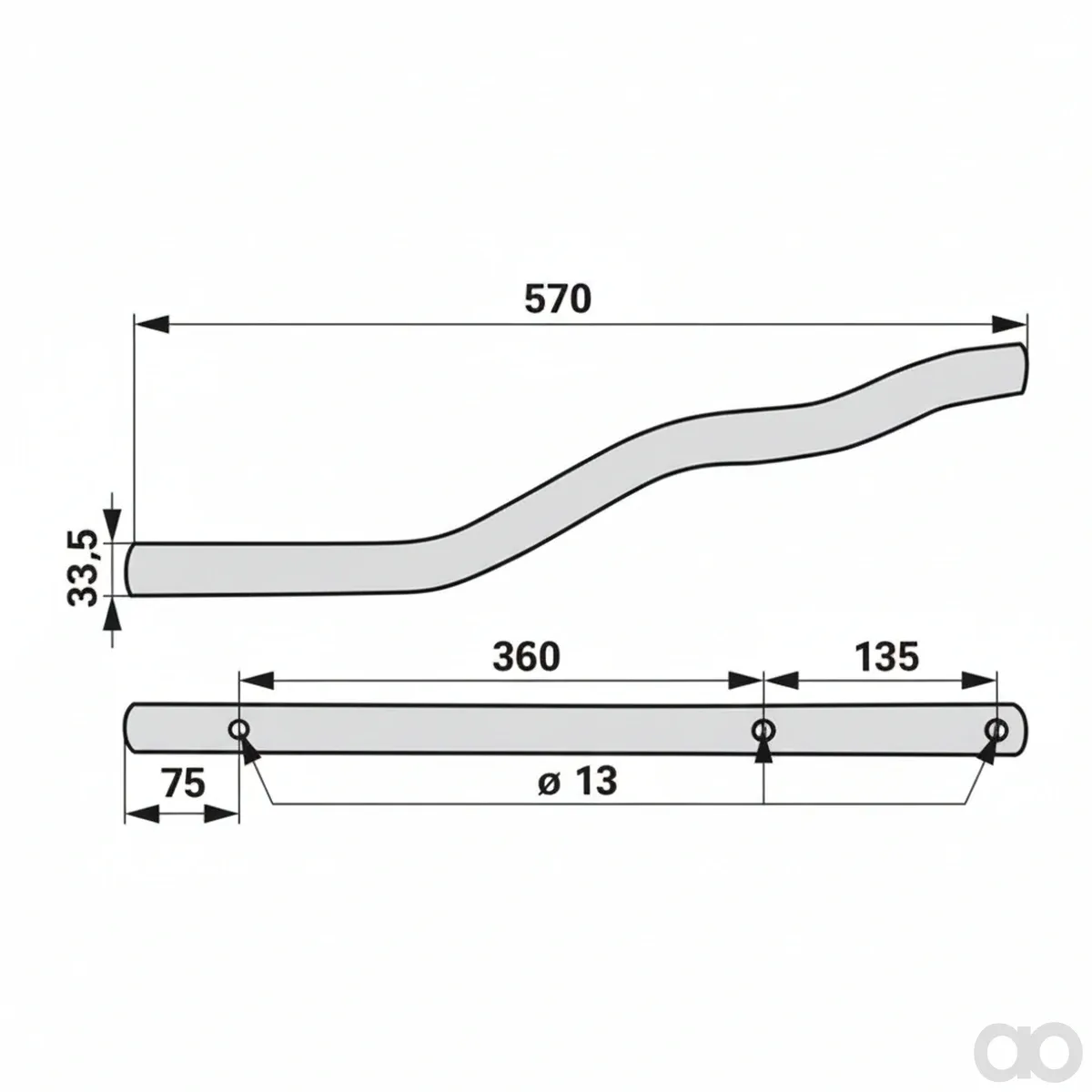 Prillinger-00453571 - Tine holder left, Instead of (00453571)
