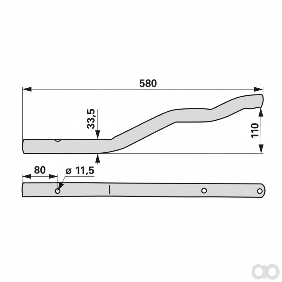 Prillinger-00453572 - Tine holder right, Instead of (00453572)