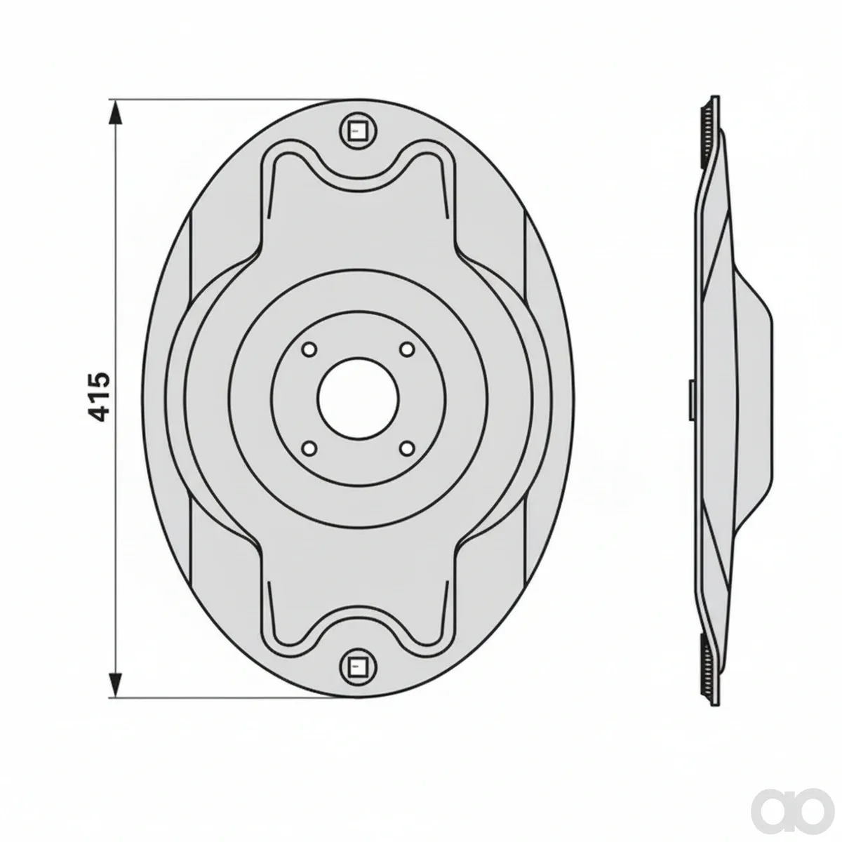 Prillinger-00459135 - Mower Disc Instead Of Fella (00459135)