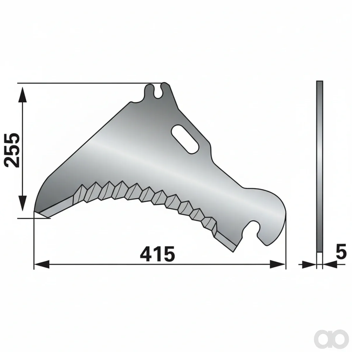 Prillinger-00470574 - Loader Knife Rotobull Replacement (00470574)