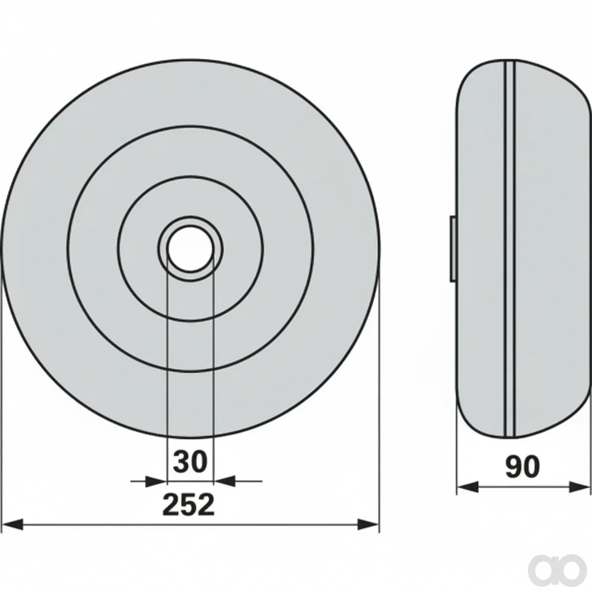 Prillinger-00476163 - Feeler wheel instead of Pöttinger (00476163)