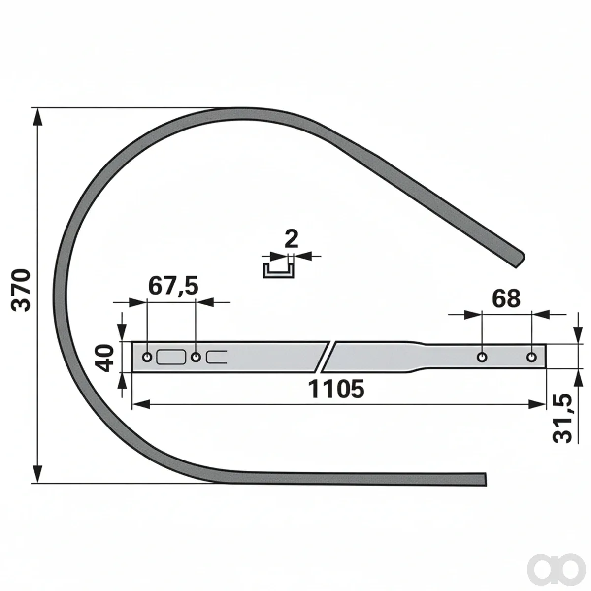Prillinger-00476182 - Stripping plate instead of Pöt (00476182)