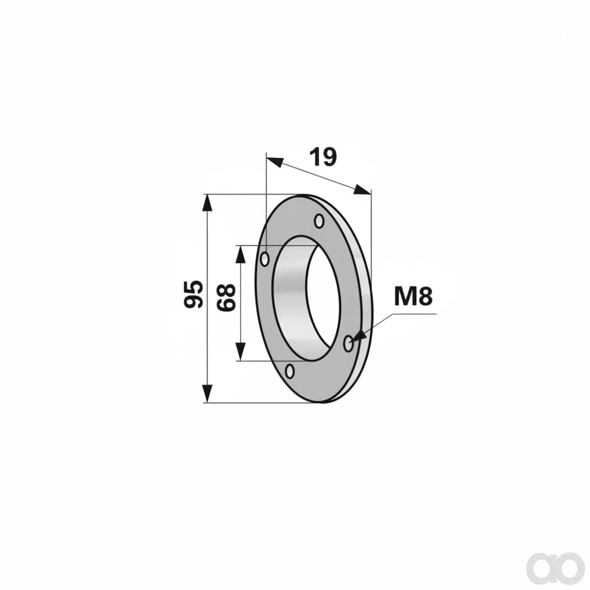 Prillinger-00478015 - Flange and support plate right A (00478015)