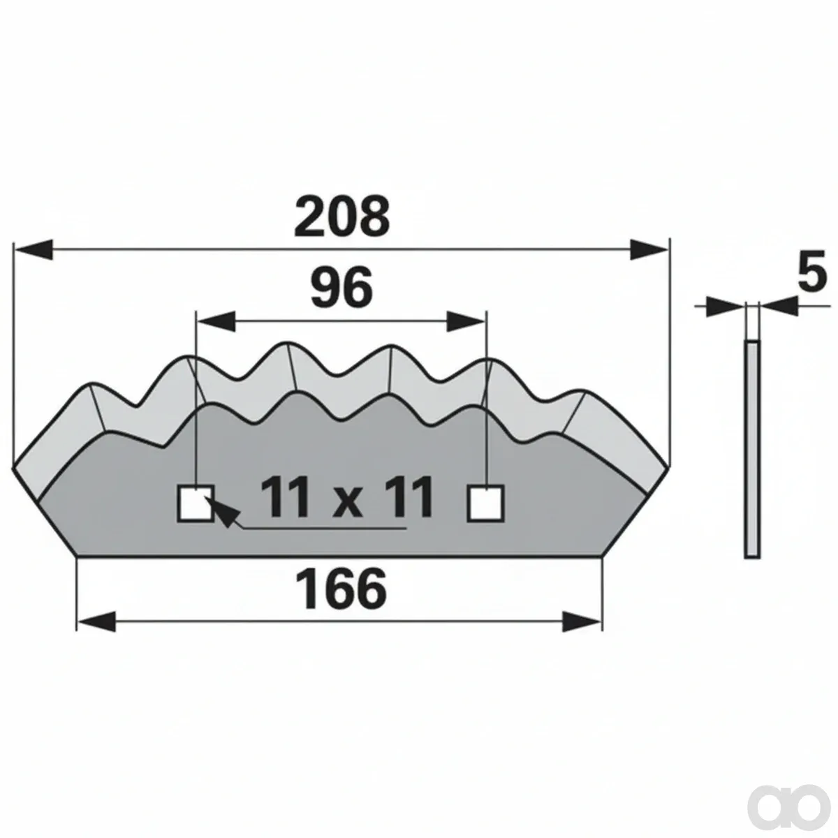 Prillinger-00485294 - Mixing Wagon Blade (00485294)