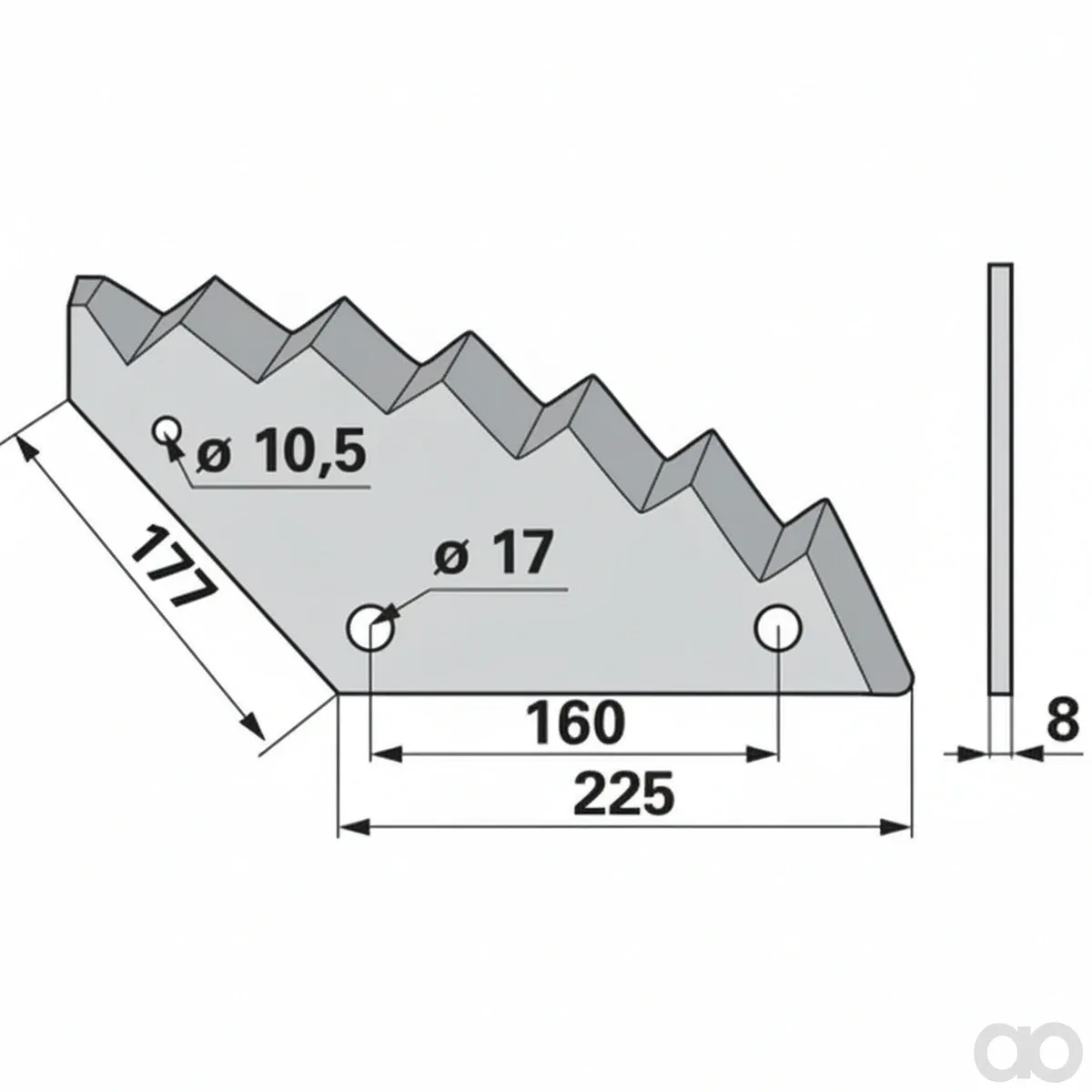 Prillinger-00485330 - Mixing Wagon Blade Instead Of (00485330)