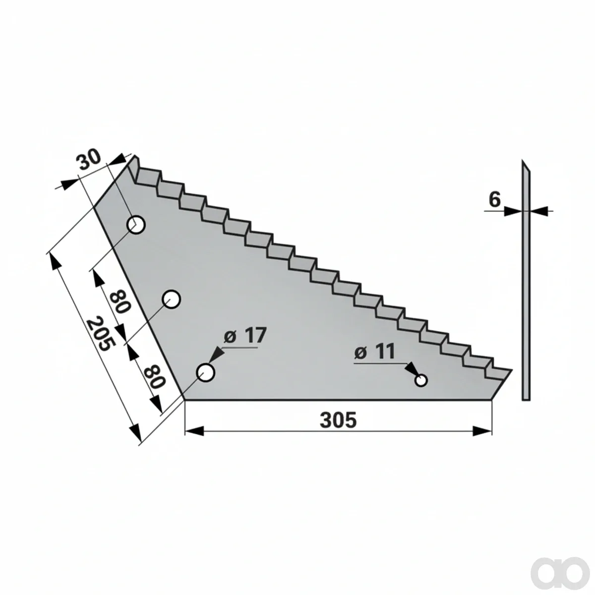 Prillinger-00485432 - Mixing Wagon Blade Instead Of (00485432)