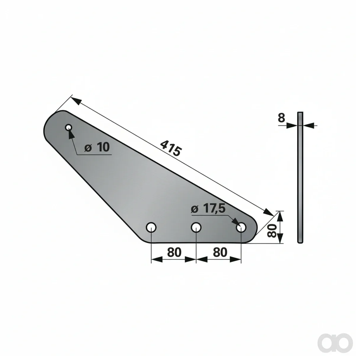 Prillinger-00485439 - Blade Reinforcement Instead Of (00485439)