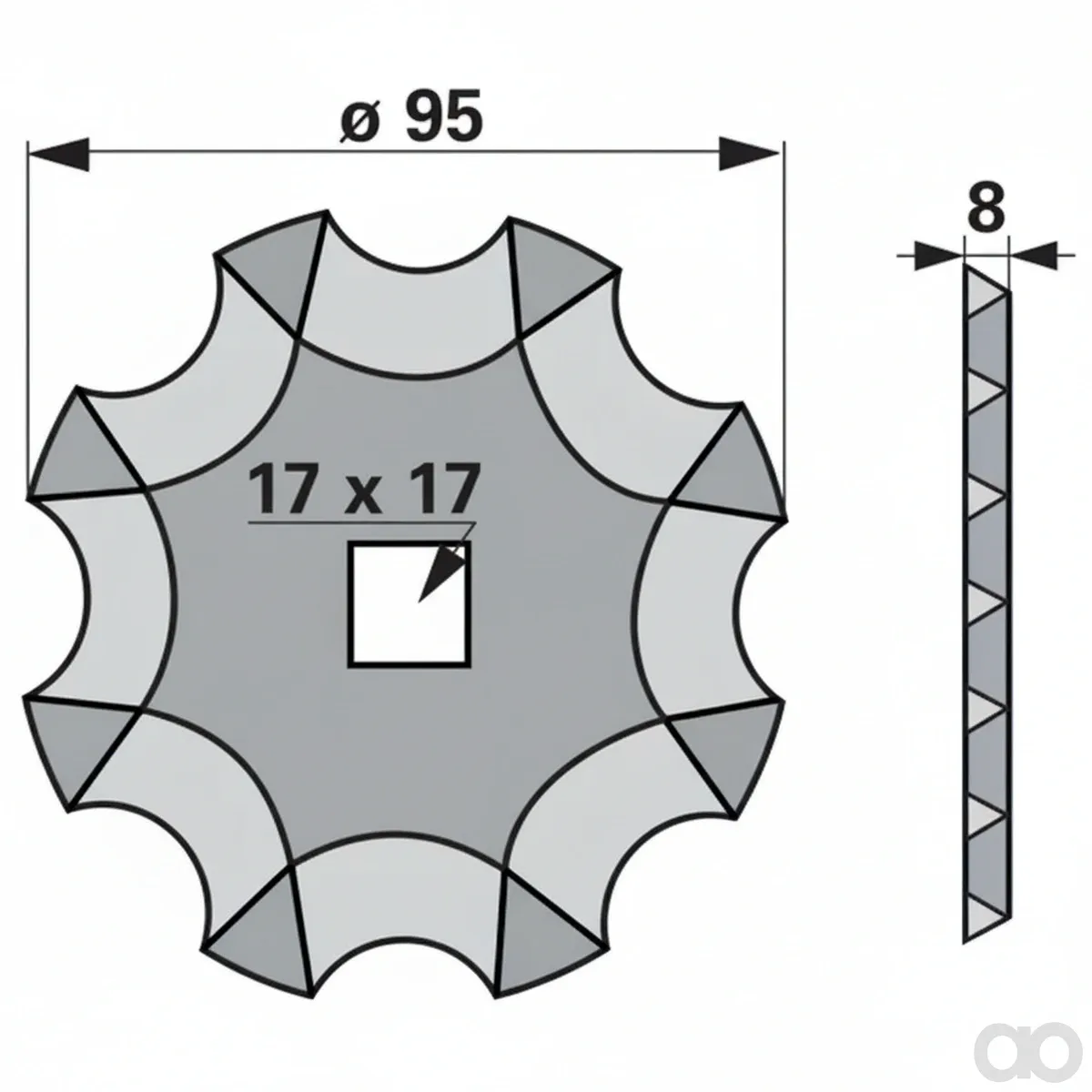 Prillinger-00485442 - Cutting Disc Toothed (00485442)