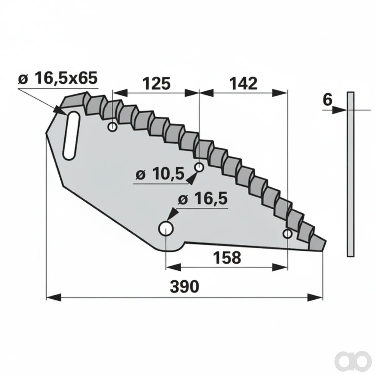 Prillinger-00485450 - Mixing Wagon Blade Instead Of (00485450)