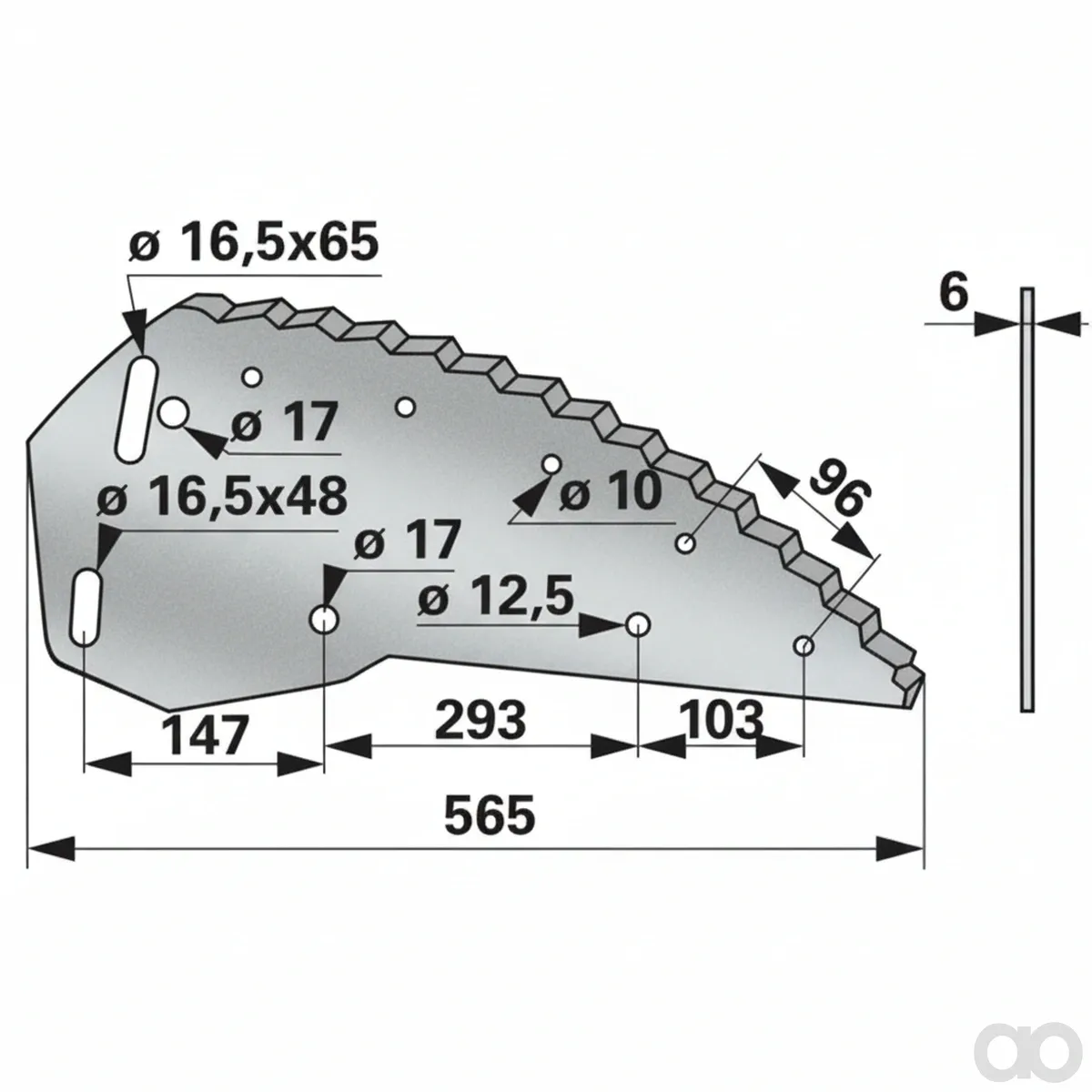 Prillinger-00485451 - Mixing Wagon Blade Instead Of (00485451)