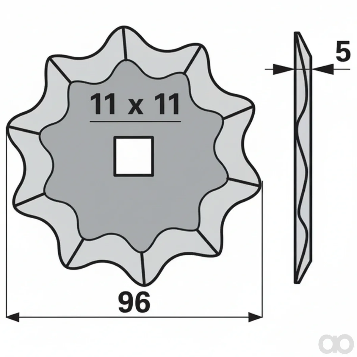 Prillinger-00485471 - Cutting Disc Toothed Coated (00485471)
