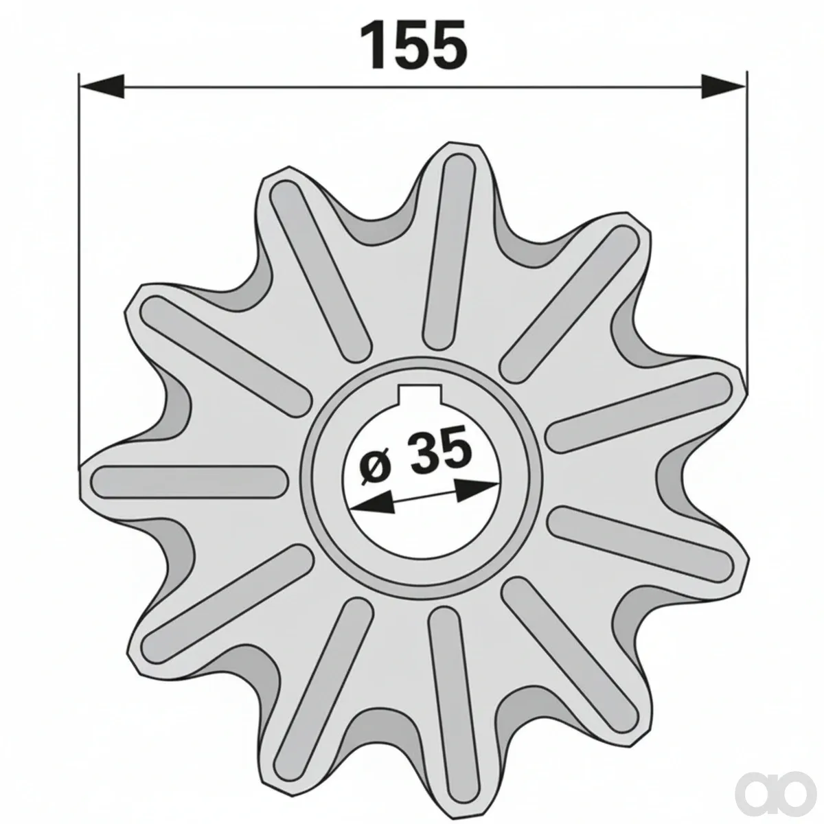 Prillinger-00501834 - Sprocket Instead Of Claas 7 (00501834)