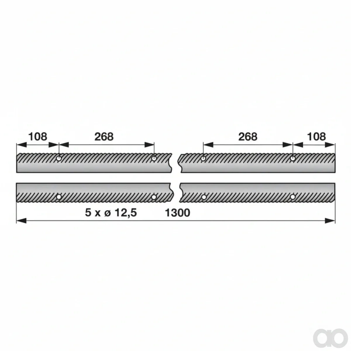 Prillinger-00504618 - Striker Bar Pair Left Instead (00504618)