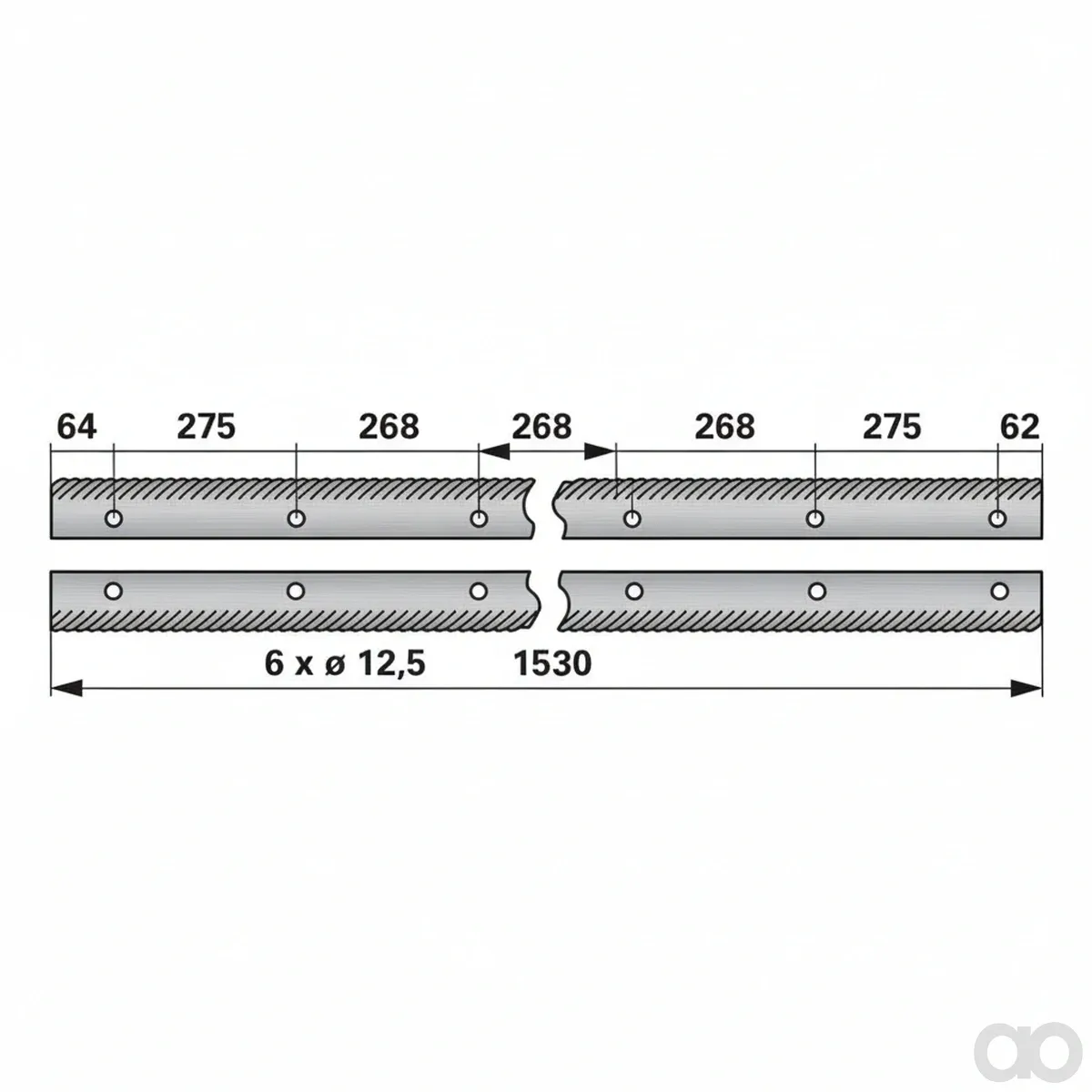 Prillinger-00508076 - Striker Bar Pair Left Instead (00508076)