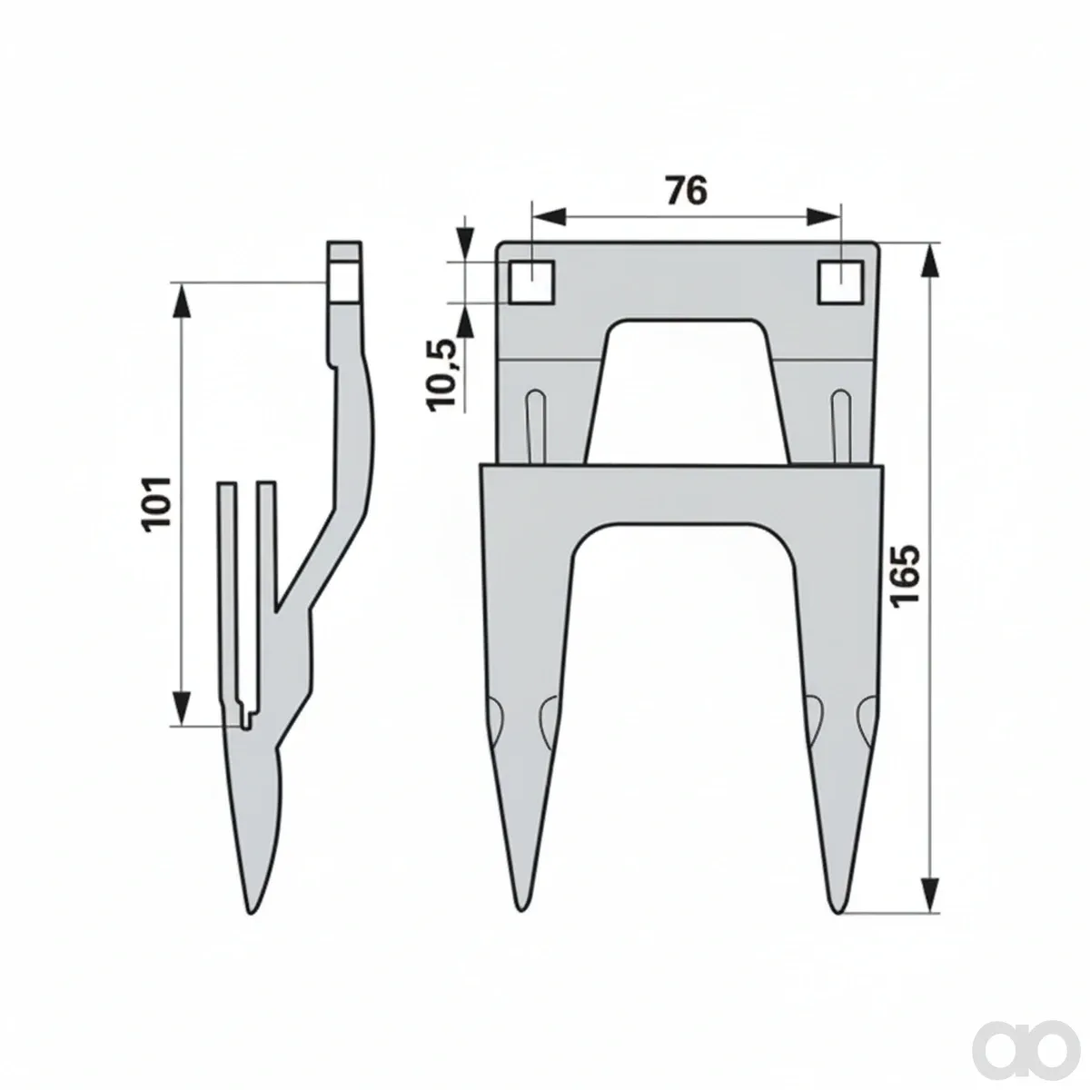 Prillinger-00516318 - Guide Double Finger Schumach (00516318)