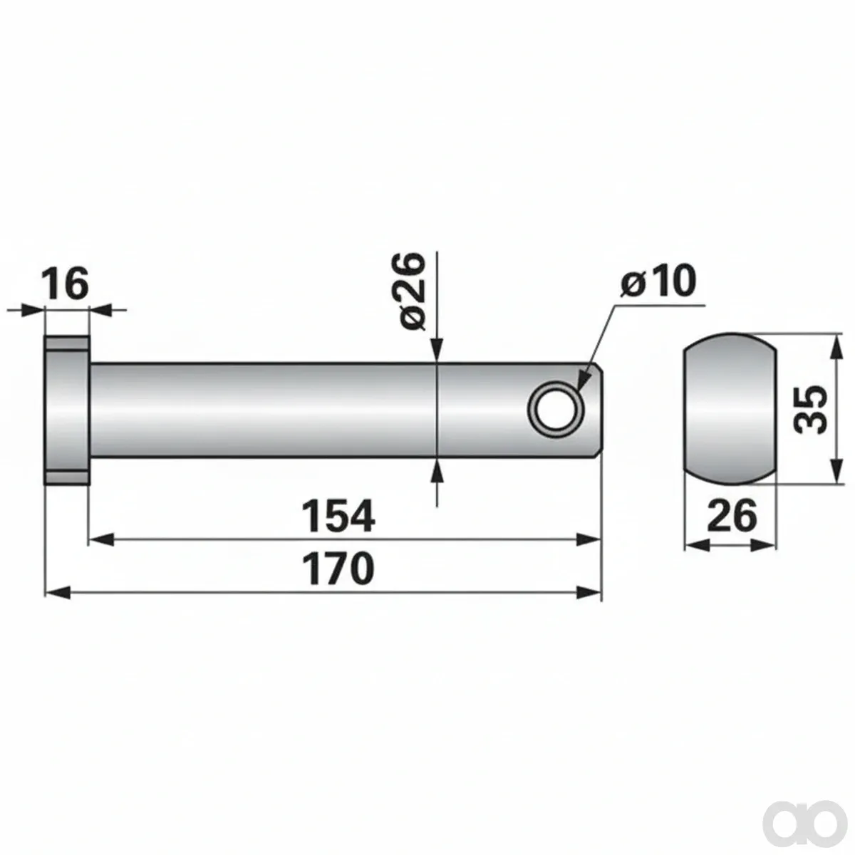 Prillinger-00530047 - Bolt Instead Of Mulag 1629 (00530047)