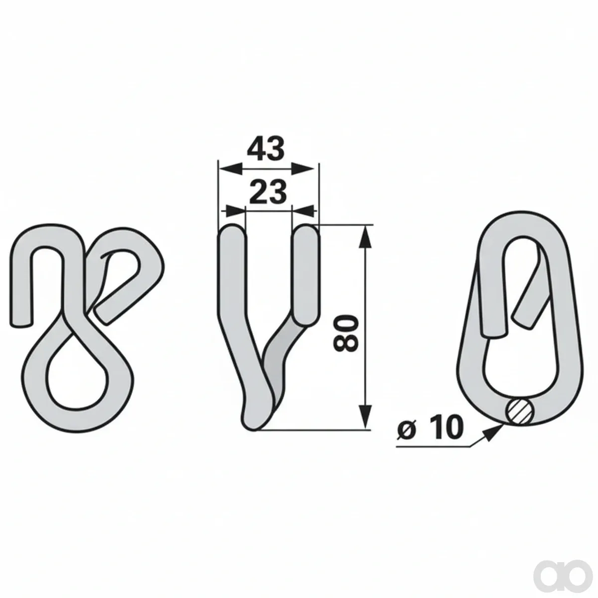 Prillinger-00530475 - Shackle Instead Of Votex 45. (00530475)